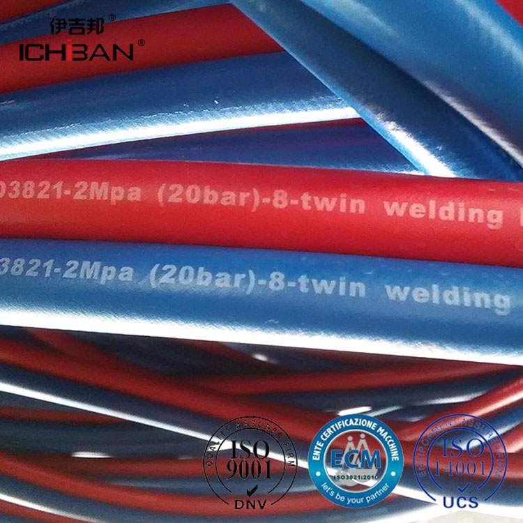 ICHIBAN 20bar蓝色和红色橡胶双焊接软管