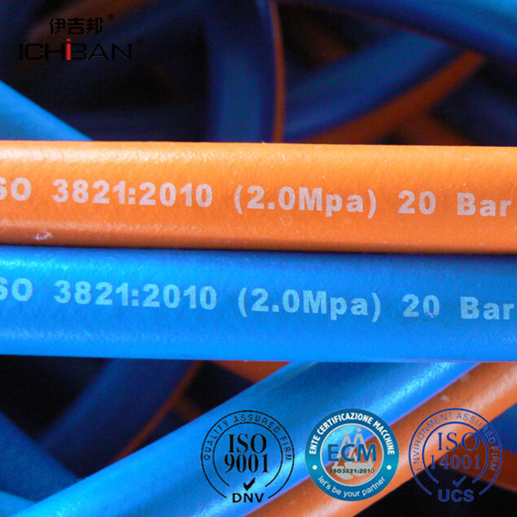 高压橡胶柔性双焊接切割气体橡胶软管用于焊接切割